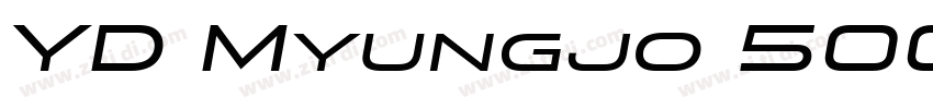 YD Myungjo 500 550字体转换